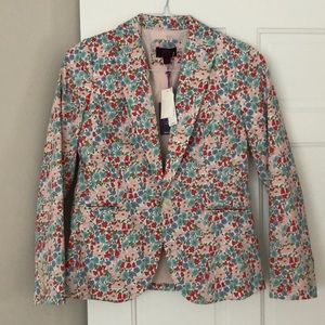 Multicolored Floral J Crew Blazer